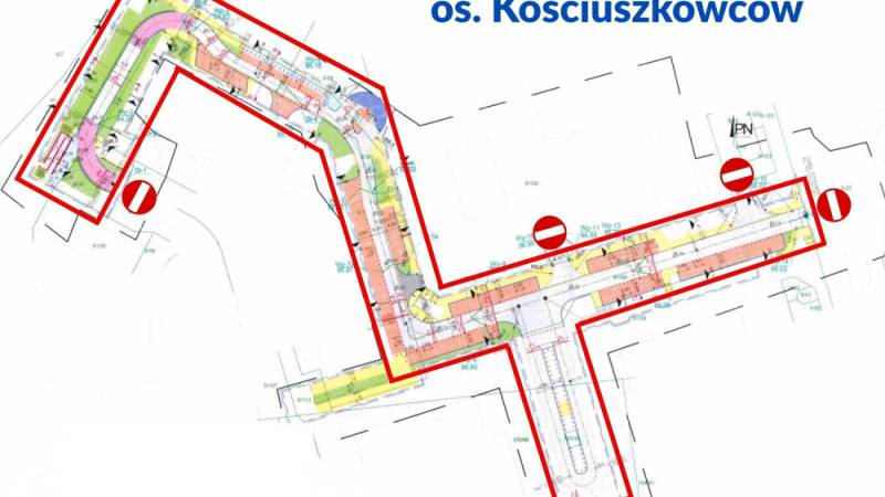 OSIEDLE KOŚCIUSZKOWCÓW - Zamknięcie dróg 1 i 2 czerwca
